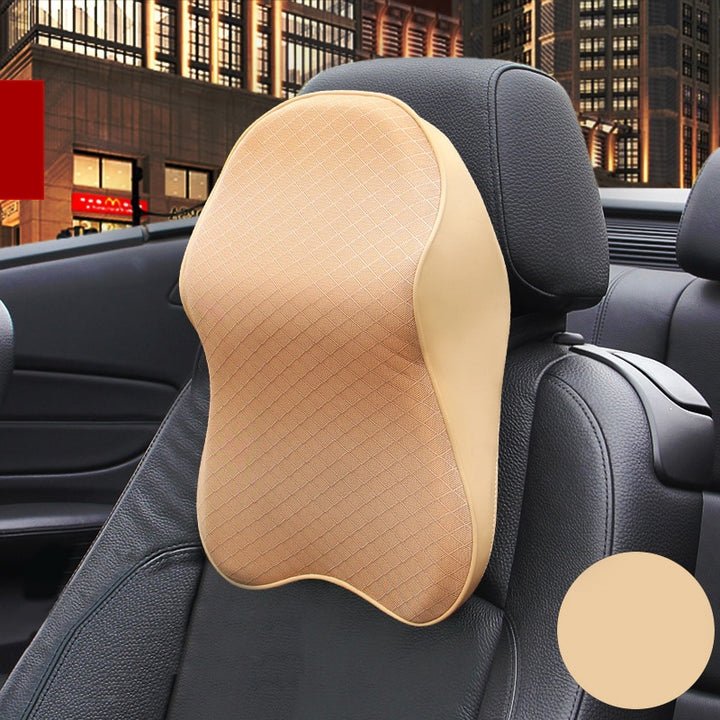 Car Neck Pillows For Driving in beige.