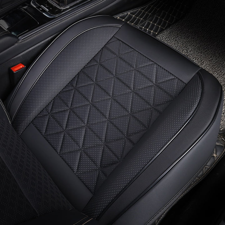 Black Leather Car Seat Cover.