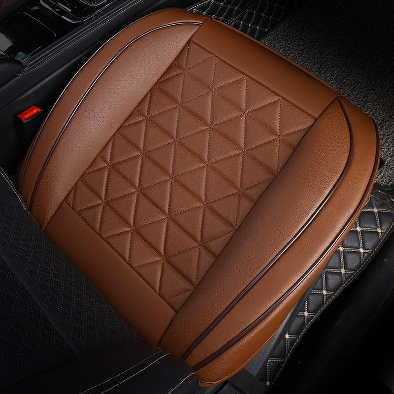 Brown Leather Car Seat Cover.