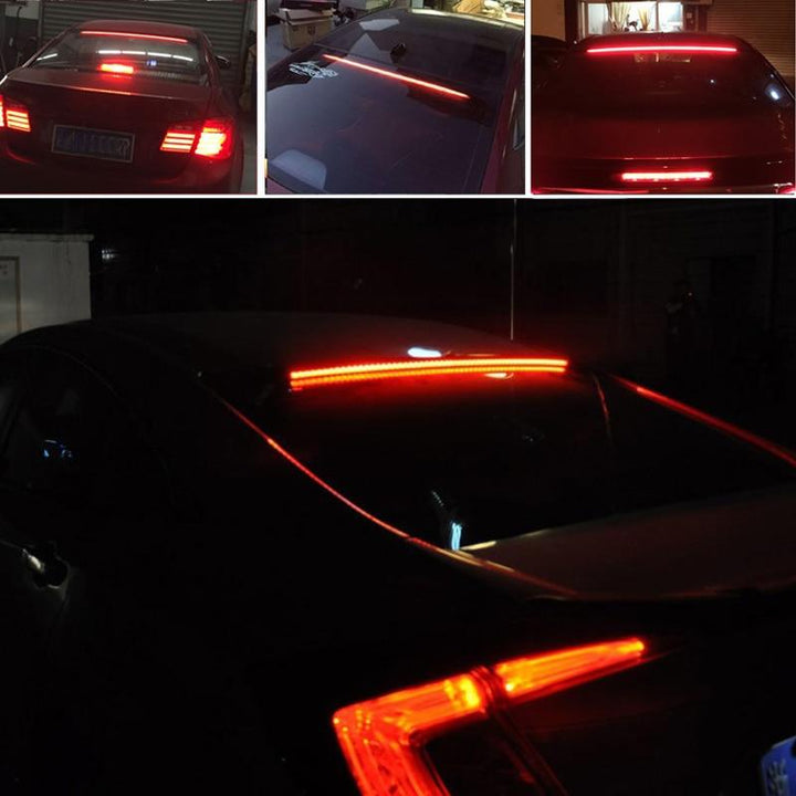 Interior Rearview LED Light Strip from multiple views.