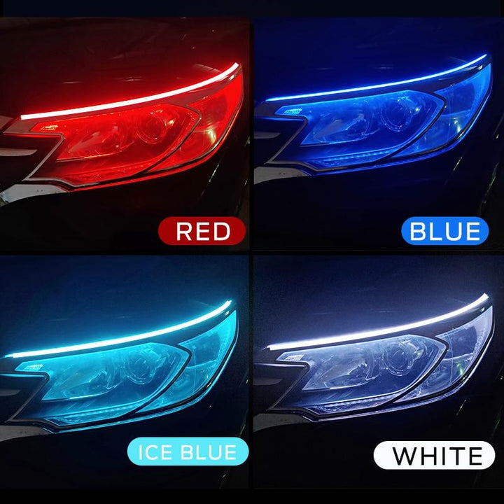 Flexible LED Headlight Strips in 4 colours.