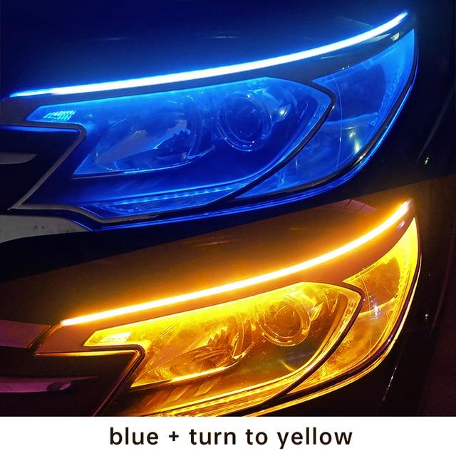 Flexible LED Headlight Strips Neon Blue LED Headlights Ambient