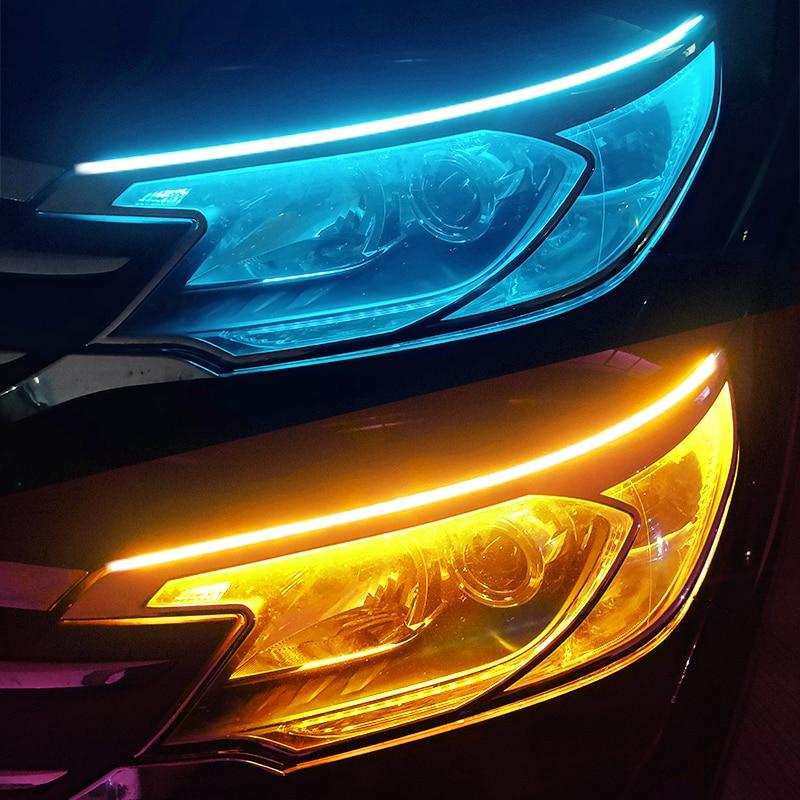 Flexible LED Headlight Strips - Neon Blue LED Headlights – Ambient Car ...